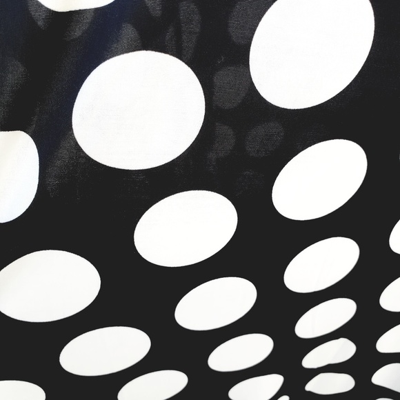 BLACK AND WHITE POLKA DOT MAXI DRESS - Picture 7 of 7